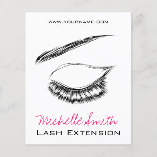 Luxury Lash & Beauty Salon Zwarte Wimpers Flyer