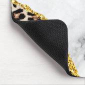 Luxury Leopard Interior Marble Stone Glitter Muismat (Hoek)