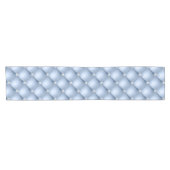 Luxury Light Blue Diamond Tufted Pattern Korte Tafelloper (Horizontaal)