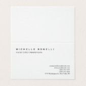Luxury Linen Classical Plain Professional Visitekaartjes (Buitenkant ongevouwen)