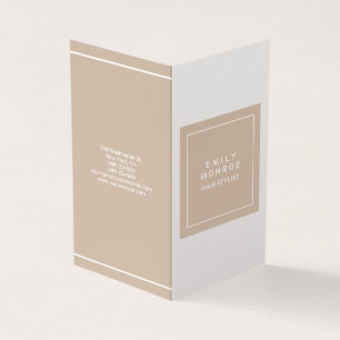Luxury Linen Plain Modern minimalist Visitekaartjes