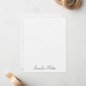 Luxury Linen Typografie Moderne Minimale Sjabloon (Voorkant / Achterkant in situ)