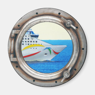 Luxury Liner Porthole Uitzicht Magneet