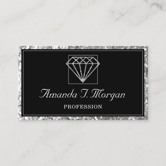 Luxury Makeup Artist Wedding Planner Diamond Visitekaartje (Voorkant)