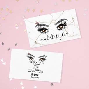 Luxury Makeup kunstenaar Beauty Lash Extension eye Visitekaartje