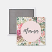 Luxury Mama Floral cadeau voor moederdag Magneet (Voorkant / Achterkant)