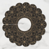 Luxury Mandala 3 Wijnglaslabel (Voorkant)