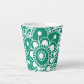 Luxury Mandala 48 Latte Mok (Voorkant)