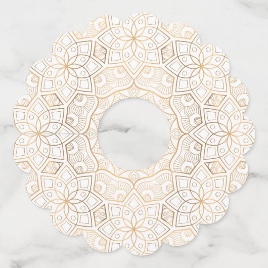 Luxury Mandala 4 Wijnglaslabel (Achterkant)