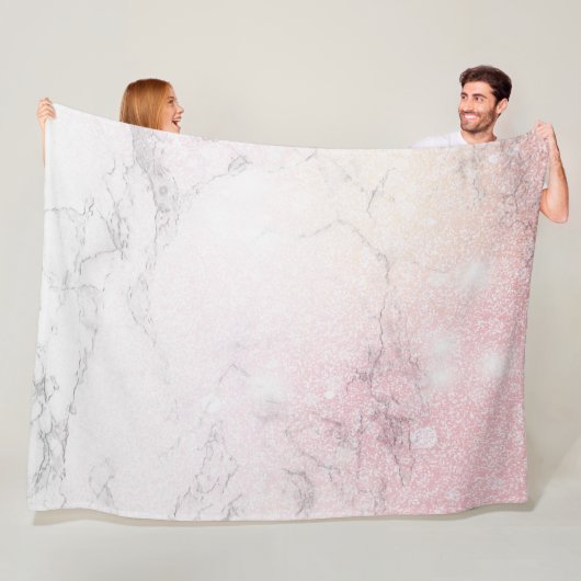 Luxury Marble Glitter Fleece Deken (In situ)