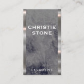 Luxury Marble | Metaalversiering Visitekaartje (Voorkant)