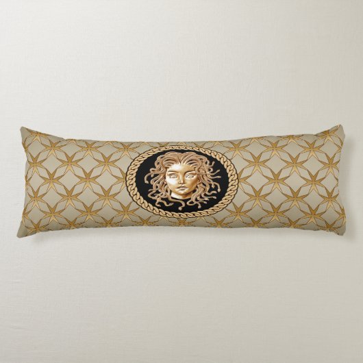 Luxury Medusa Gold Body Pillow Lichaamskussen (Voorkant)