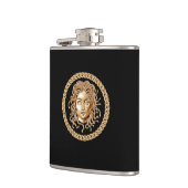Luxury Medusa Gold Flask Heupfles (Links)