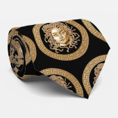 Luxury Medusa Medallion Gold Stropdas (Opgerold)