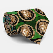 Luxury Medusa Medallion GOLD Stropdas (Opgerold)