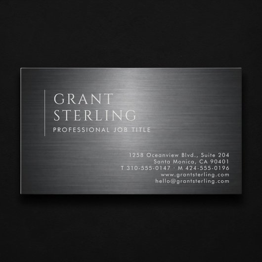 Luxury Metallic Professional Visitekaartje