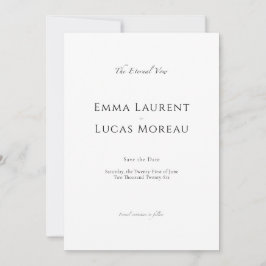 Luxury Minimalist |  Elegant Editorial Save The Date