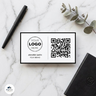 Luxury Minimalist QR Executive Design Visitekaartje