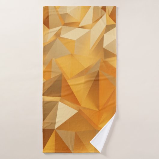 Luxury modern design gold polygon background 3d re (Serviette de bain)
