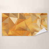 Luxury modern design gold polygon background 3d re (Serviette de bain)