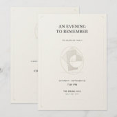 Luxury Modern Editorial Invitation Template (Devant / Derrière)