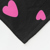Luxury Modern Elegant Love Heart Fleece Deken (Hoek)