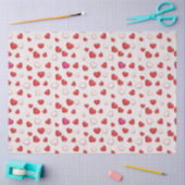 Luxury Modern Elegant Love Red Heart Tissuepapier (Craft)