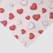 Luxury Modern Elegant Love Red Heart Tissuepapier (Detail)