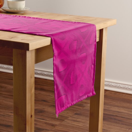Luxury Modern Elegant Roze Heart Lange Tafelloper (Voorbeeld)