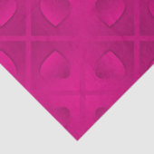 Luxury Modern Elegant Roze Heart Tissuepapier (Detail)