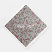 Luxury modern  Floral Roos Servet (Hoek)