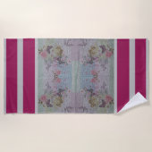 Luxury modern  Floral Roos Strandlaken (Voorkant)