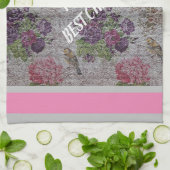 Luxury modern Floral Roos Theedoek (Gevouwen)