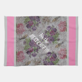 Luxury modern Floral Roos Theedoek (Horizontaal)