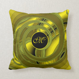 Luxury Modern Gold Abstract Floral Roos Kussen