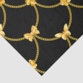 Luxury Modern Gold Natural Floral Butterfly Tissuepapier (Detail)