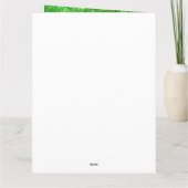 Luxury Modern past groene glitter aan Kaart (Achterkant)