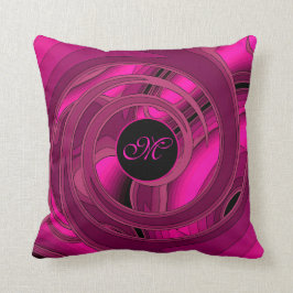 Luxury Modern Pink Abstract Floral Roos Kussen