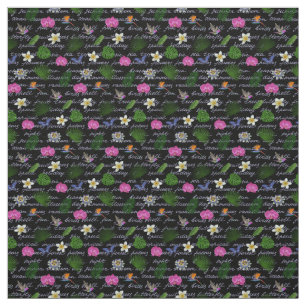Luxury Modern Tropical Natural Floral Butterfly Stof
