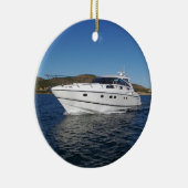 Luxury Motor Boat Keramisch Ornament (Rechts)
