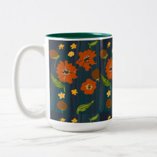 luxury mug for winter hot drinks  tweekleurige koffiemok