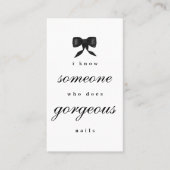 Luxury Nail Artist Beaty Salon Manicure QR Code Visitekaartje (Voorkant)