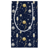 Luxury New Year Celebration – Champagne & Sparkle Klein Cadeauzakje (Voorkant)