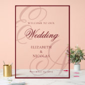 Luxury Old Money Monogram Wedding Welcome (Mariage)