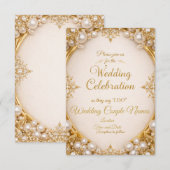 Luxury Ornate Frame Wedding Invitations (Devant / Derrière)