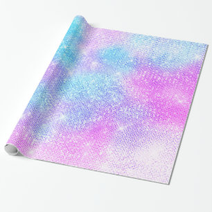 LUXURY PASTEL GLITTER SPLATTER PAARS CADEAUPAPIER