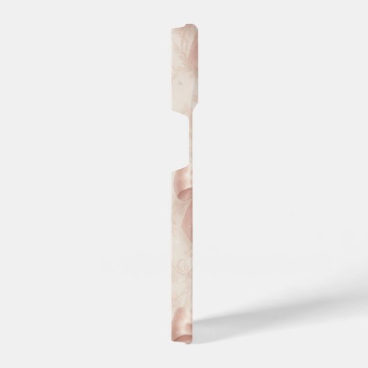 Luxury Pastel Pink Bows and Diamonds Phone Case iPhone Hoesje (Rechterkant)