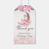 Luxury Personalized Birthday Ballerina Moon Cadeaulabel (Voorkant)