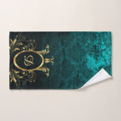 Luxury Personalized Damask gold Lijst Bad Handdoek (Handdoek)