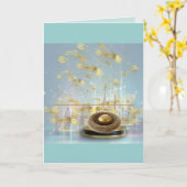 Luxury Personalized Easter Folded Card Kaart (Gele Bloem)